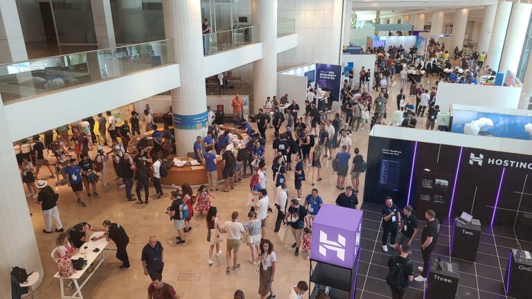 view over Sponsor Hall WCEU 2023